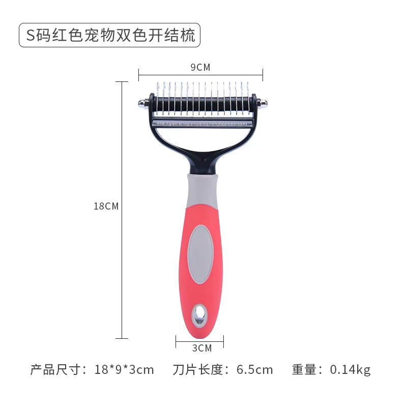 Outil De Nettoyage De Toilettage Pour Animaux De Compagnie 2 En 1, Outil De Perte D'Animaux, Combinaison D'Épilation À Nœud Ouvert, Peigne D'Épilation Pour Chats Et Chiens