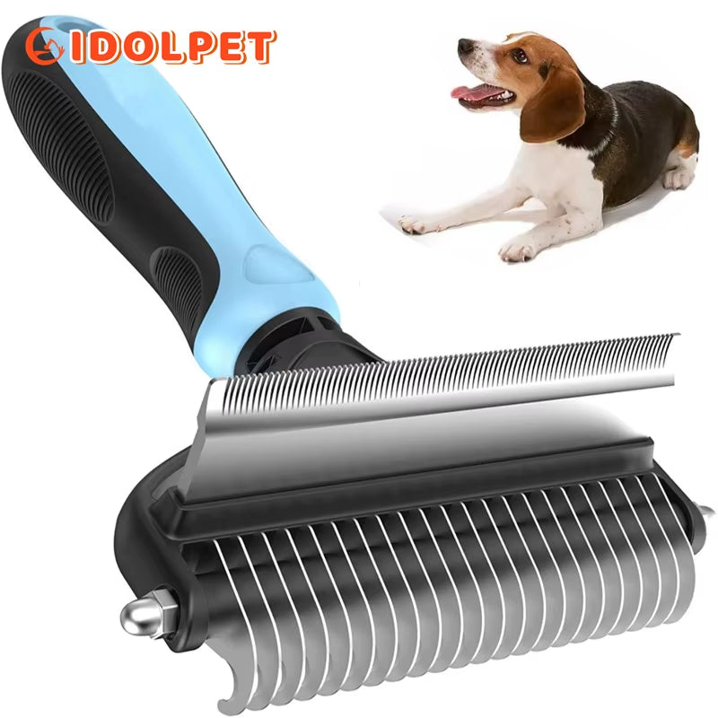 Outil De Nettoyage De Toilettage Pour Animaux De Compagnie 2 En 1, Outil De Perte D'Animaux, Combinaison D'Épilation À Nœud Ouvert, Peigne D'Épilation Pour Chats Et Chiens