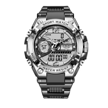 -Montre Militaire Numérique Pour Homme, Étanche 50M, Montre-Bracelet À Quartz LED, Horloge De Sport, Grandes Montres Pour Homme