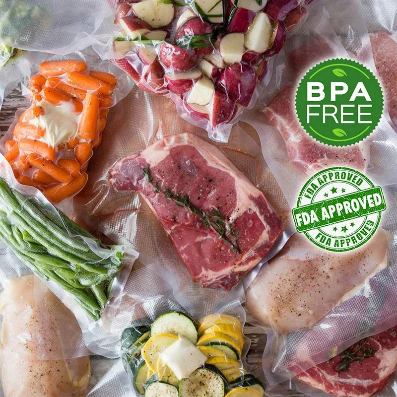 Sacs Scellés Sous Vide Pour Aliments, Rouleaux De Sacs Économiseurs D'Aliments, Sac D'Emballage Sous Vide Domestique, Sacs De Stockage Sous Vide Pour Scelleuse, 1 Rouleau, 300Cm