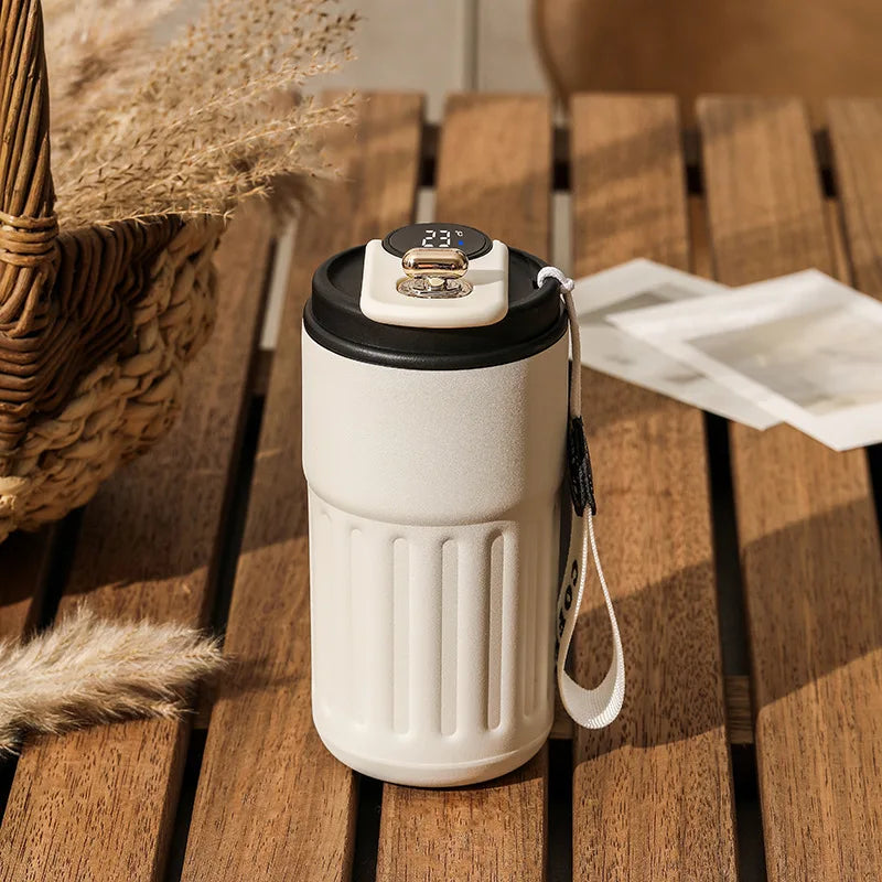 Bouteille Thermos Intelligente D'Eau Numérique LED Température Tasse À Café 316 Tasse Sous Vide En Acier Inoxydable Tasse De Bureau Tasse Portable D'Affaires