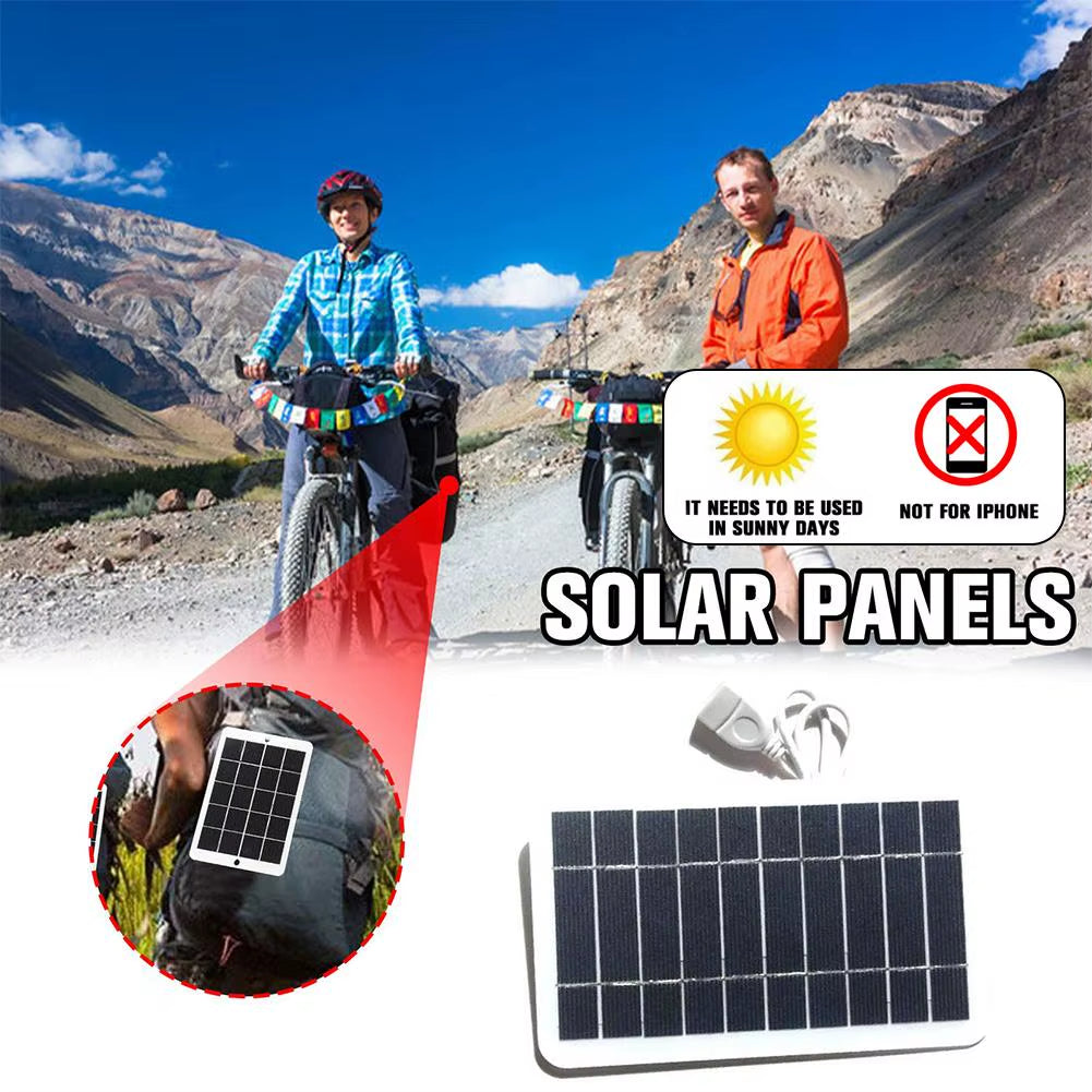 Panneau Solaire Portable 5V 2W, Plaque Solaire Avec Charge Sûre USB, Stabilisation Du Chargeur De Batterie Pour Batterie Externe, Téléphone, Camping En Plein Air, Maison