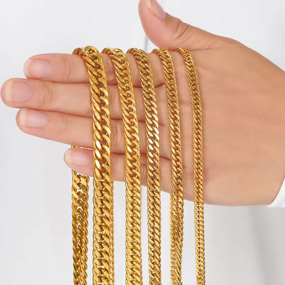 Bracelets Cubains En Acier Inoxydable Pour Hommes Et Femmes, Bijoux Hip Hop À Portée De Main, Cadeau De Mode, Document Argenté, Jopunk