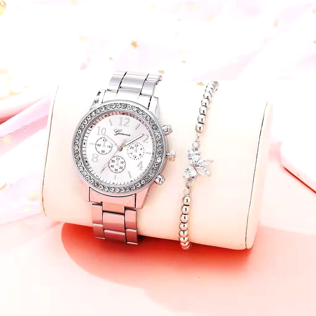 Montres Pour Femmes Genève Classique Luxe Montre Strass Femmes Montres Dames Mode or Montre Horloge Reloj Mujer Montre Femme