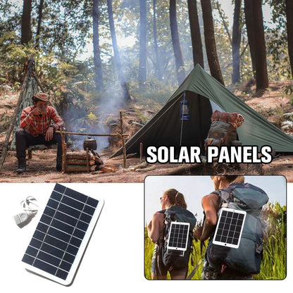 Panneau Solaire Portable 5V 2W, Plaque Solaire Avec Charge Sûre USB, Stabilisation Du Chargeur De Batterie Pour Batterie Externe, Téléphone, Camping En Plein Air, Maison