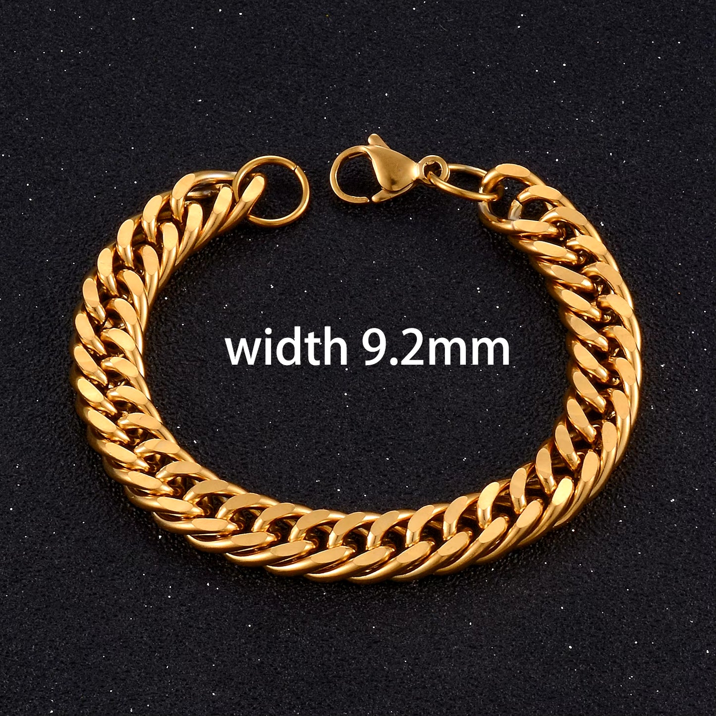Bracelets Cubains En Acier Inoxydable Pour Hommes Et Femmes, Bijoux Hip Hop À Portée De Main, Cadeau De Mode, Document Argenté, Jopunk