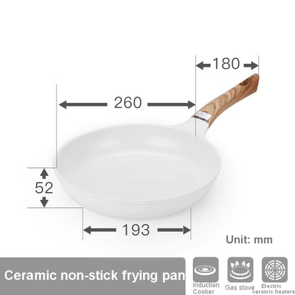 Wok En Céramique, Casseroles Pour Petit Déjeuner, Poêle À Omelette Épaisse, Antiadhésive, Crêpes Aux Œufs, Steak, Poêle De Cuisson, Casseroles À Jambon, Ustensiles De Cuisine