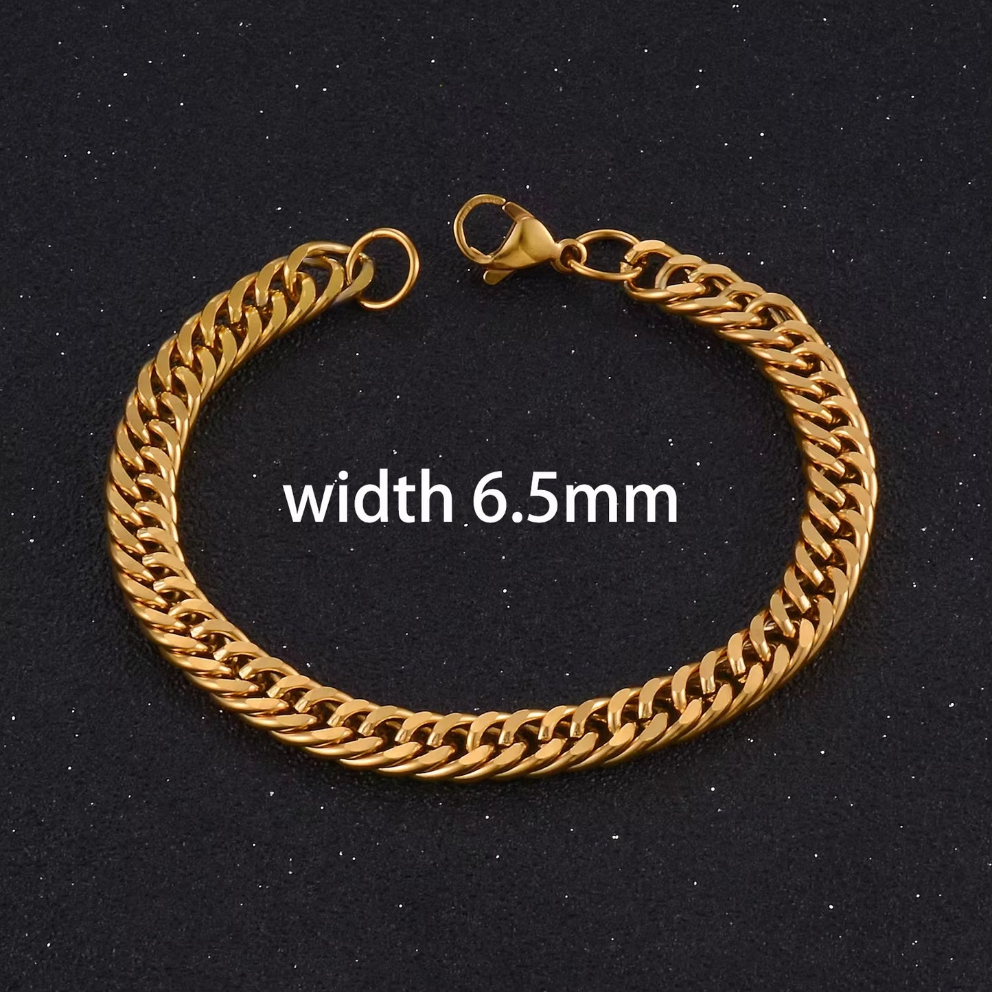Bracelets Cubains En Acier Inoxydable Pour Hommes Et Femmes, Bijoux Hip Hop À Portée De Main, Cadeau De Mode, Document Argenté, Jopunk