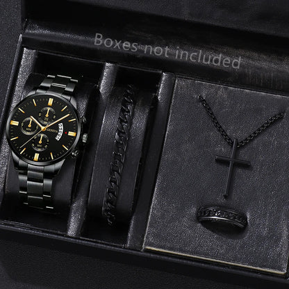 Mode Hommes Montre En Acier Inoxydable Calendrier De Luxe Montre-Bracelet À Quartz Hommes Montres D'Affaires Pour Homme Horloge Montre Homme