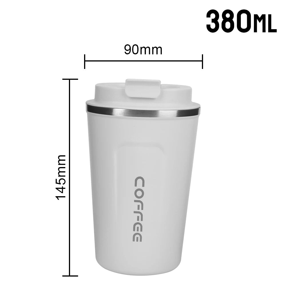 Tasse À Café Thermo Café Tasse Thermos De Voiture 380/510ML Tasse Thermo De Voyage Anti-Fuite Pour Thé Eau Café Double Acier Inoxydable