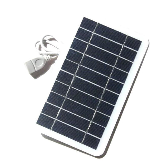 Panneau Solaire Portable 5V 2W, Plaque Solaire Avec Charge Sûre USB, Stabilisation Du Chargeur De Batterie Pour Batterie Externe, Téléphone, Camping En Plein Air, Maison