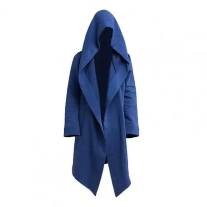 Manteau À Capuche Pour Homme, Veste Longue Et Cool, À Manches Longues Pour Filmer, Manteau De Costume