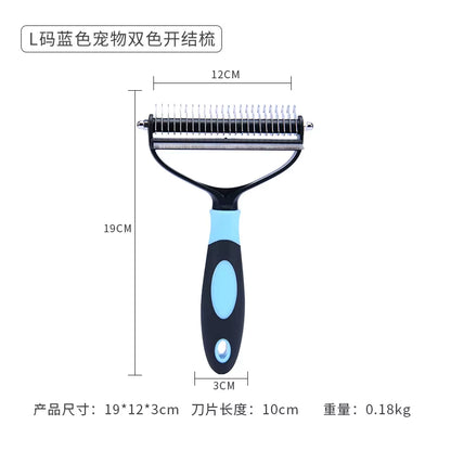 Outil De Nettoyage De Toilettage Pour Animaux De Compagnie 2 En 1, Outil De Perte D'Animaux, Combinaison D'Épilation À Nœud Ouvert, Peigne D'Épilation Pour Chats Et Chiens