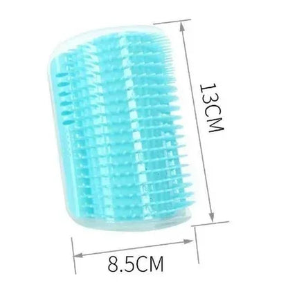 Brosse D'Angle Pour Chat, Peigne De Massage Pour Arc De Chat, Grattoir En Plastique, Élimine Les Cheveux, Toilettage Avec Herbe-Aux-Chats, Autonettoyant, Fourniture Pour Chat