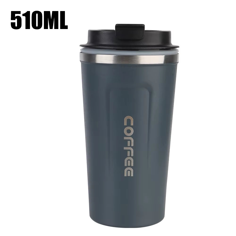 Tasse À Café Thermo Café Tasse Thermos De Voiture 380/510ML Tasse Thermo De Voyage Anti-Fuite Pour Thé Eau Café Double Acier Inoxydable