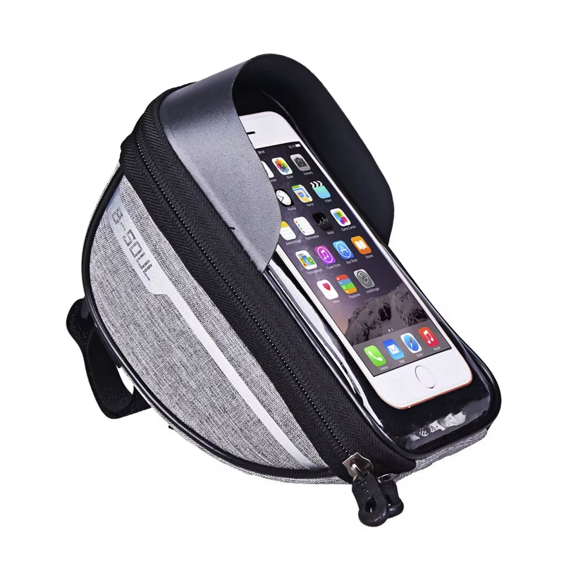 B-SOUL Vélo Vélo Vélo Tête Tube Guidon Cellule Téléphone Portable Sac Étui Support Écran Téléphone Montage Sacs Étui Pour 6.5In