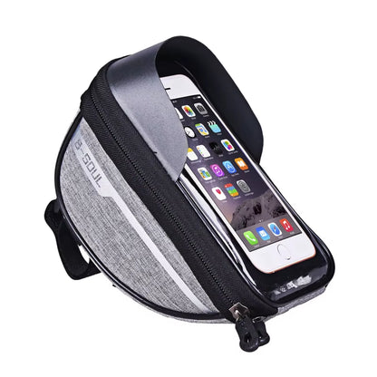 B-SOUL Vélo Vélo Vélo Tête Tube Guidon Cellule Téléphone Portable Sac Étui Support Écran Téléphone Montage Sacs Étui Pour 6.5In