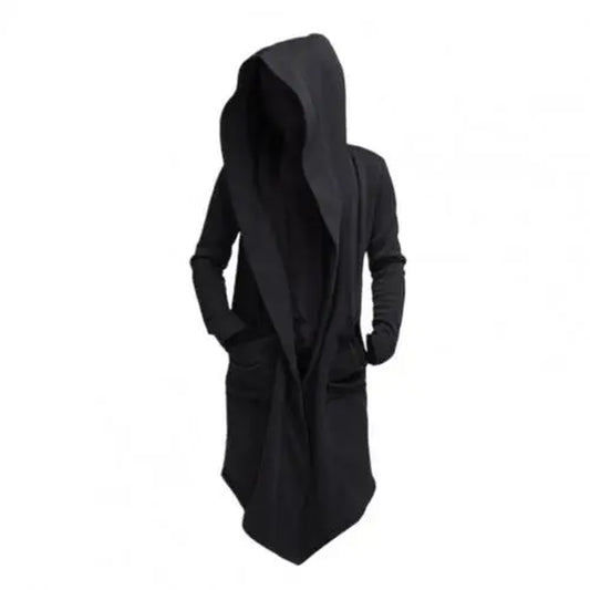 Manteau À Capuche Pour Homme, Veste Longue Et Cool, À Manches Longues Pour Filmer, Manteau De Costume