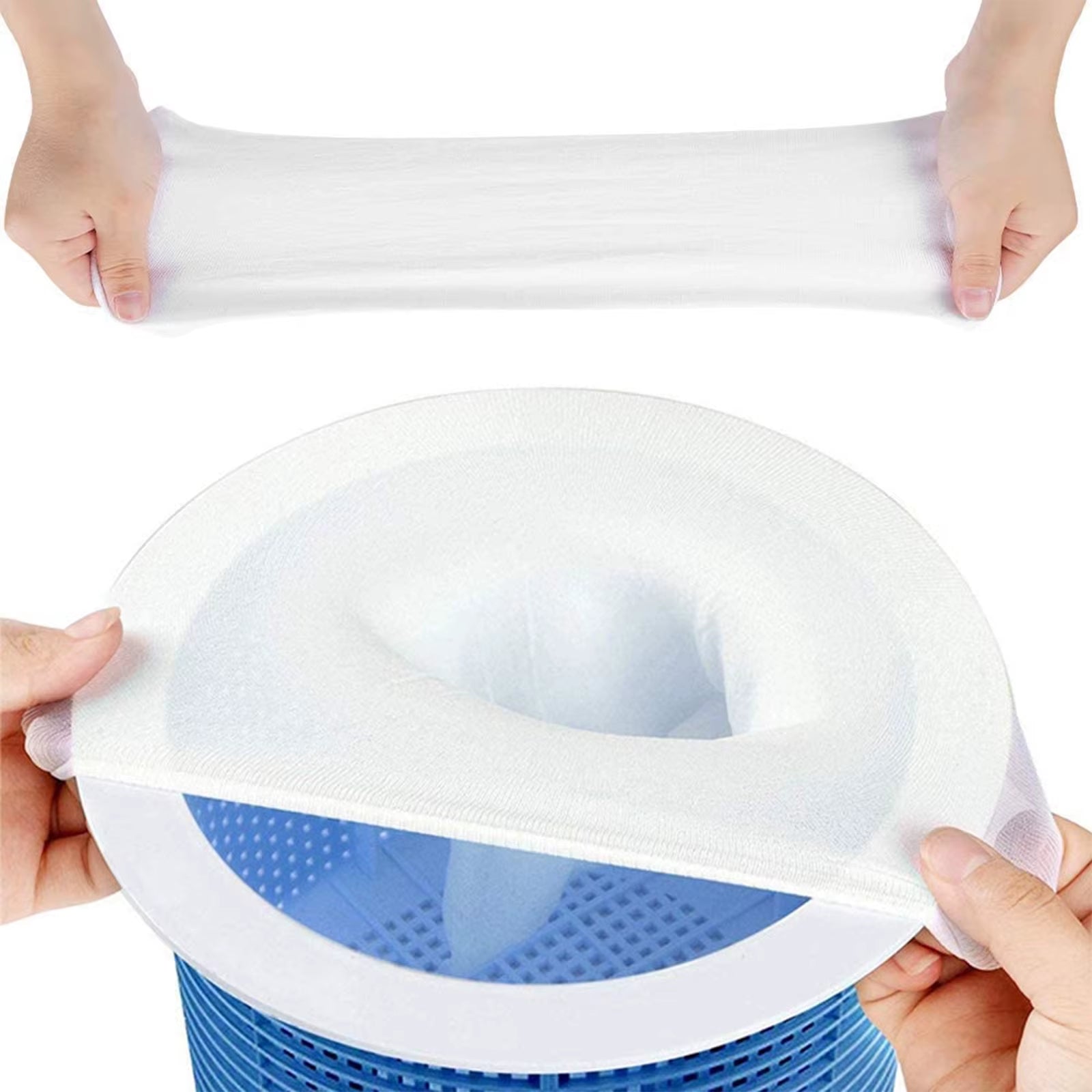 Chaussettes D'Écumage De Piscine, 5/10 Pièces, Parfait Pour La Maison, Conception En Maille De Nylon Pour Filtres, Paniers, Accessoires