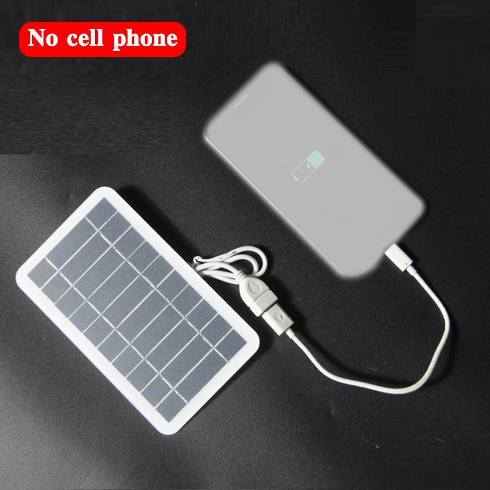 Panneau Solaire Portable 5V 2W, Plaque Solaire Avec Charge Sûre USB, Stabilisation Du Chargeur De Batterie Pour Batterie Externe, Téléphone, Camping En Plein Air, Maison