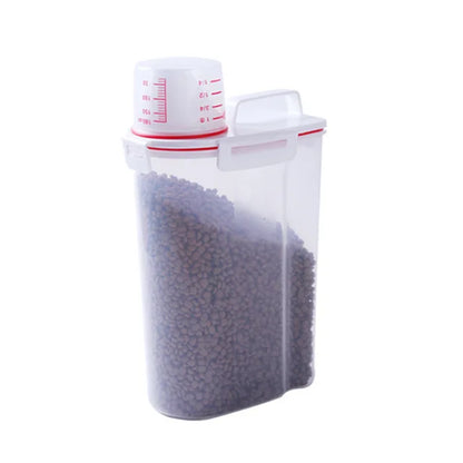Boîte De Rangement Scellée Pour Aliments Pour Animaux De Compagnie, Baril De Riz, Tasse À Mesurer, Étanche À L'Humidité, E27, Nourriture Pour Chat, Divers Animaux De Compagnie Mars